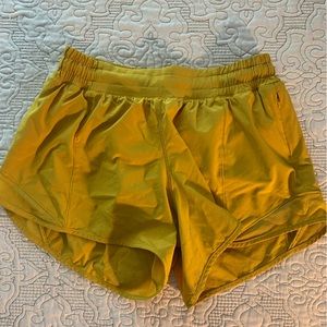 Yellow lulu hotty hot shorts